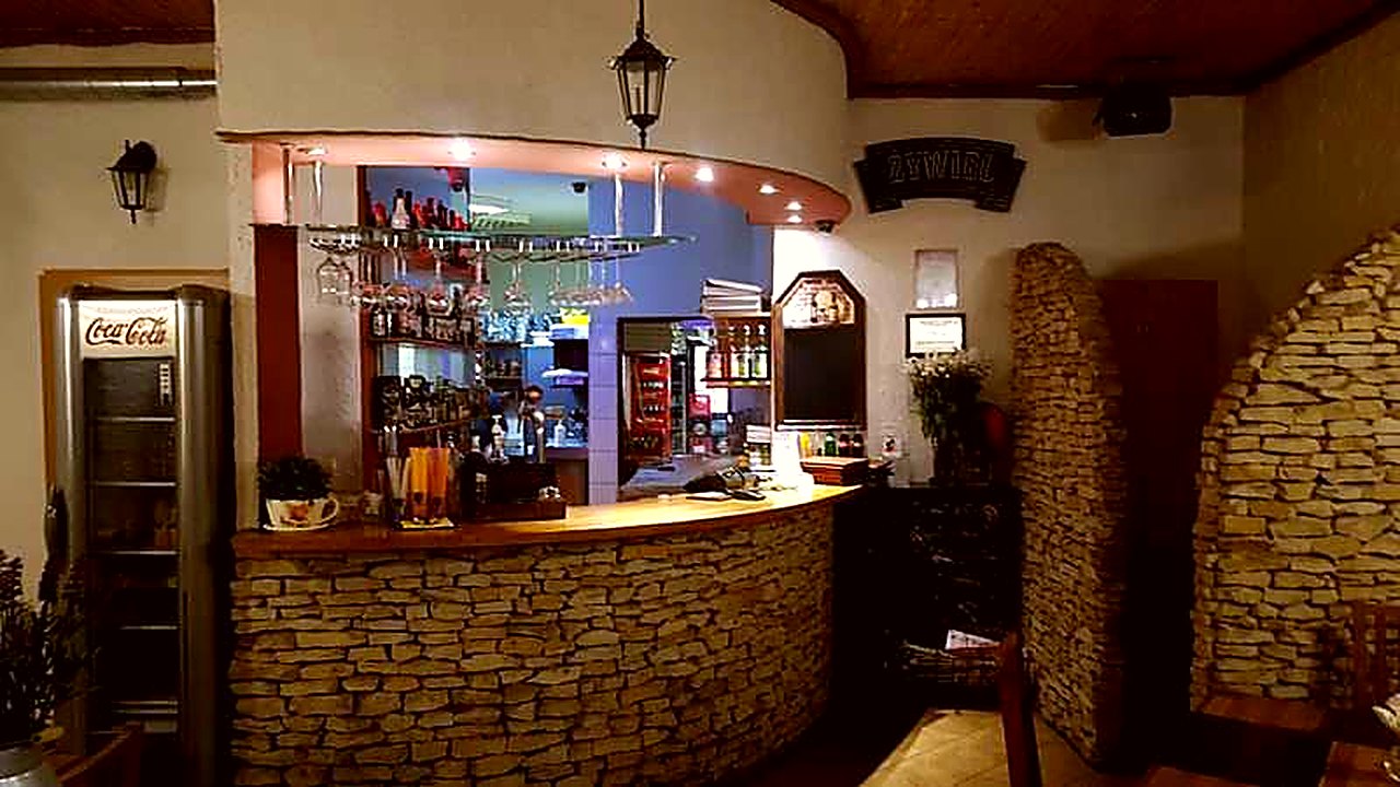 Bar w restauracji Soprano w Dobrym Mieście